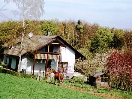 Blick auf die Ferienwohnung 