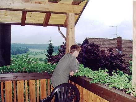 Blick vom Balkon der Ferienwohnung Zur Wacht  (Ausschnitt)